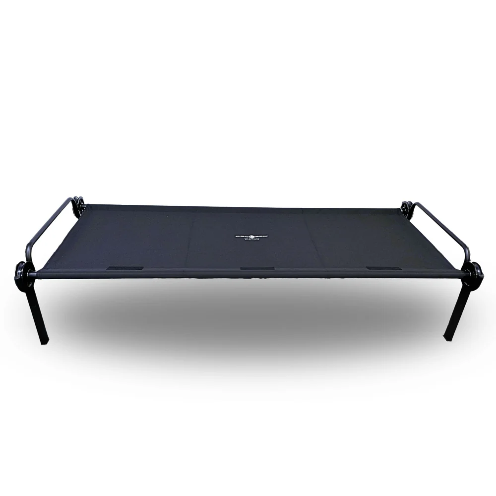 Spezifikation
Gewicht 14 kg
Belastbarkeit 150 kg
Außenmaße 217 cm L x 97 cm B x 53 cm H
Schlafbereich 210 cm L x 85 cm B
Höhe Liegefläche 42 cm
Maße Tasche 99cm L x 39cm B x 11cm H
Rahmen : pulverbeschichteter, rostabweisender Stahlrahmen
Stoff : 600D Polyestermatte mit PU-Beschichtung