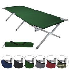Stabiles Feldbett 190 x 64 x 41 cm – Belastbar bis 180 kg
Typ:	Feldbett (klassich)
Maße:	190 x 64 x 41 cm
Packmaß:	96 x 18 x 10 cm
Material Bespannung:	100 % Polyester [600D]
Material Rahmen:	Stahl 25 x 35 mm
Max. Belastung:	180 kg
Gewicht:	6,9 kg
Farbe:	Grün