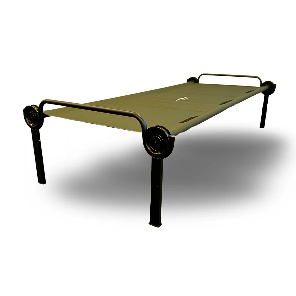 Spezifikation
Gewicht 14 kg
Belastbarkeit 150 kg
Außenmaße 217 cm L x 97 cm B x 53 cm H
Schlafbereich 210 cm L x 85 cm B
Höhe Liegefläche 42 cm
Maße Tasche 99cm L x 39cm B x 11cm H
Rahmen : pulverbeschichteter, rostabweisender Stahlrahmen
Stoff : 600D Polyestermatte mit PU-Beschichtung